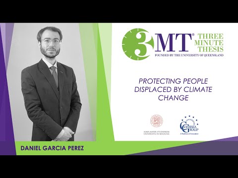 Three Minute Thesis Competition 2021: Daniel Gracia Perez – University of Bologna.