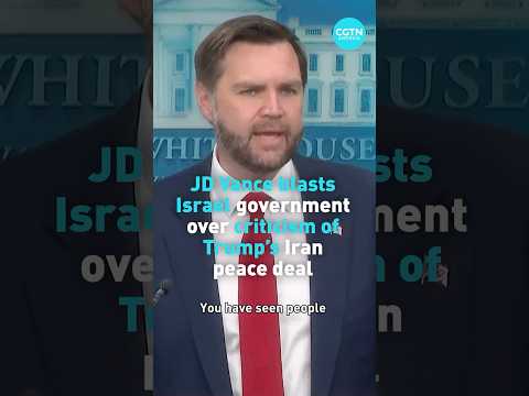 JD Vance blasts Israel government over criticism of Trump's Iran peace deal