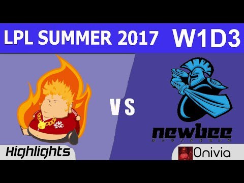 SNG vs NB Highlights Game 2 - Week 1 Day 3 - LPL SUMMER 2017