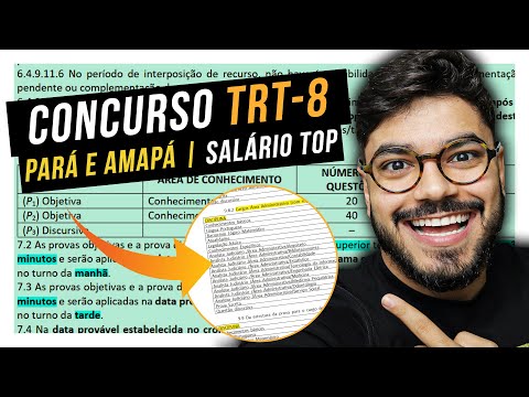 ANÁLISE EDITAL DO TRT-8 (PA/AP) EM 9 MINUTOS!