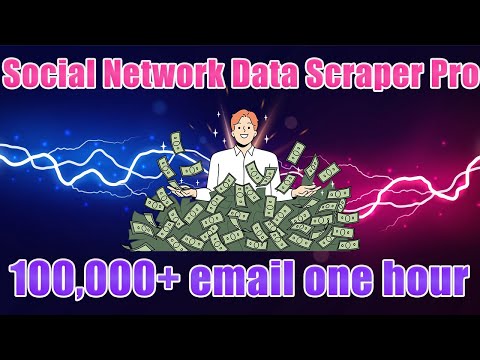 Social Network Data Scraper (1 Year) – Email & Phone Extractor