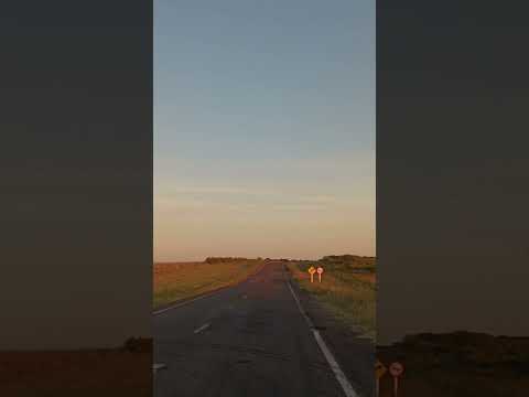Ruta 4 al amanecer , entre Río Negro y ruta 20 , departamento de Río Negro , Uruguay 🇺🇾 . Videitos