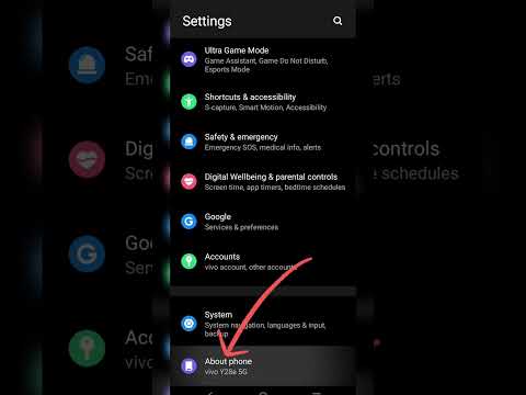 🔥 Vivo Y28E 5G Settings New Update 😱 | #short #vivoy28e #update #setting