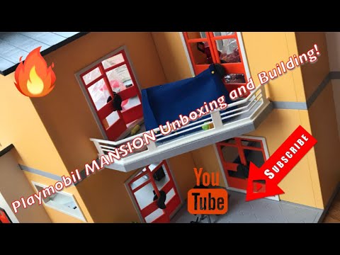 PLAYMOBIL MANSION UNBOXING AND BUILDING