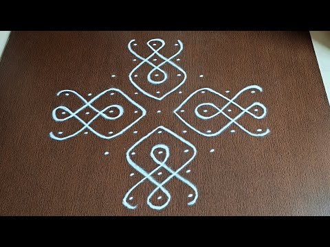 9dots melikala muggulu|easy rangoli|daily chukkala muggulu||sikku,kambhi,neli kolams|#Nice Rangoli