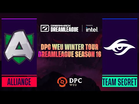 Dota2 - Alliance vs. Team Secret - Game 1 - DPC WEU Winter Tour - DreamLeague Season 16