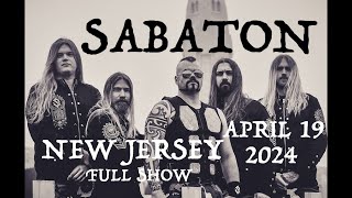 SABATON FULL SHOW Prudential Center Newark NJ 4/19/2024