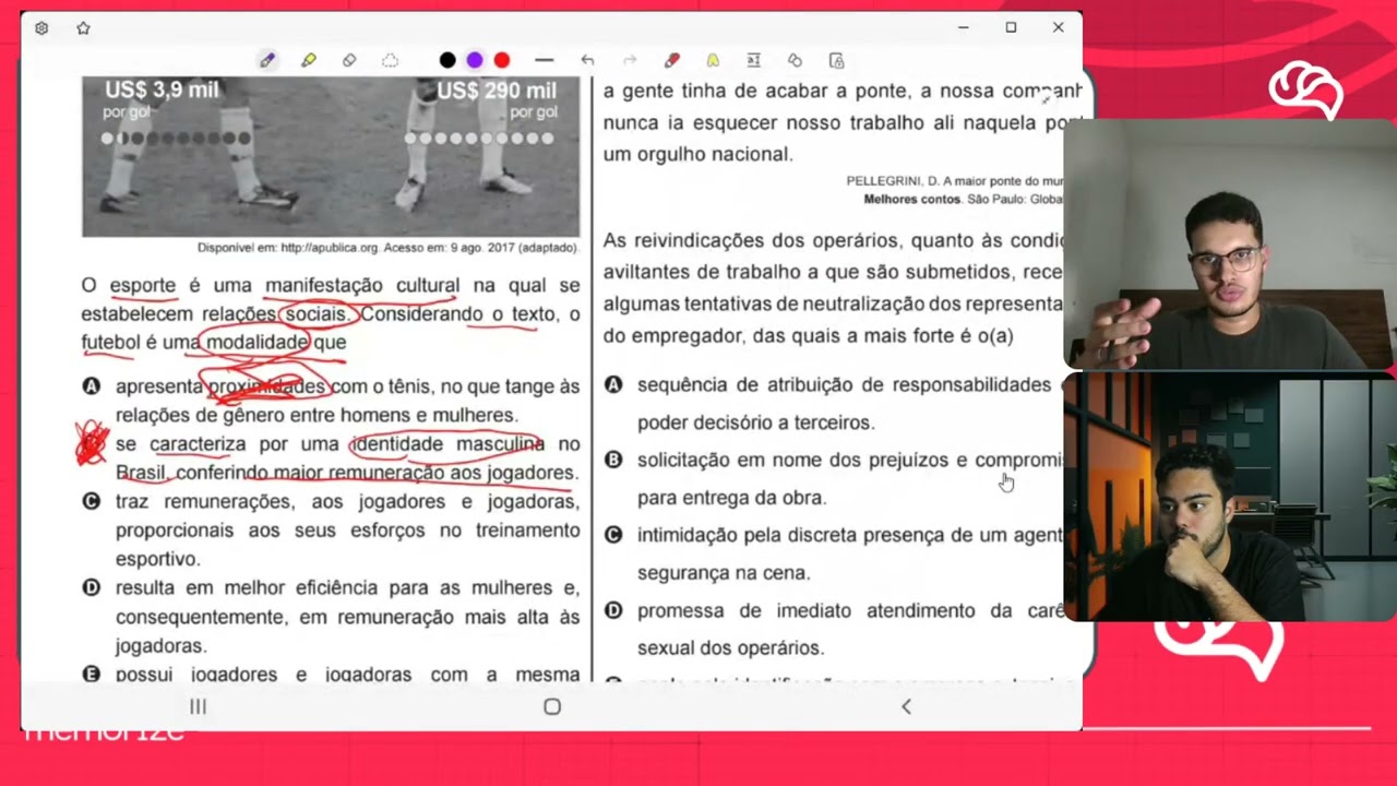 Resolução em Vídeo — Questão 15 ENEM 2020