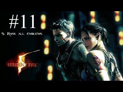 Resident Evil 5 Remastered S-Rank Walkthrough Part 11 - Chapter 5-1: Underground Garden