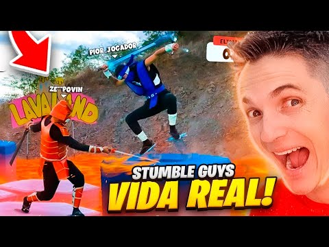 Stumble Guys na Vida Real #5 1X1 Zé Povin vs Pior Jogador🤩