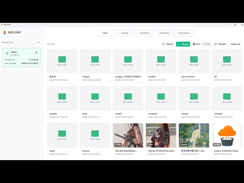Cloudflare R2 desktop Client video preview
