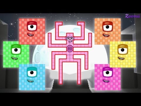 Looking for Numberblocks Puzzle Tetris NEW Big 100 Color ASMR - Numberblocks Satisfying Video #58