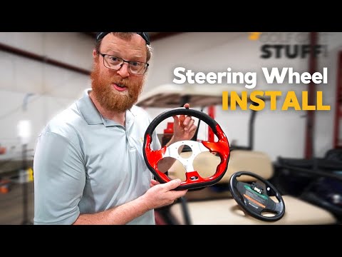 Golf Cart Steering Wheel Install! Club Car, EZGO, Yamaha