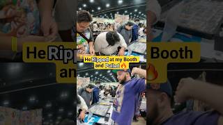 He Pulled a FIRE Card at My Booth! #pokemon #pokemoncards #collectacon #vendorpov #vendor #cardshow