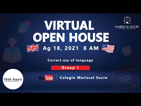 Virtual Open House - 10th Basic "Correct use of language"