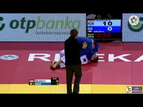 Judo 2013 Grand Prix Rijeka: Cirjenics (HUN) - Orlik (SUI) [-100kg] bronze