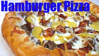 Hamburger Pizza - Bacon Cheeseburger Pizza Recipe - PoorMansGourmet