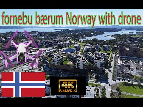 Fornebu in Bærum Norway / 4K 100fps Ultra light HDR Video with Drone