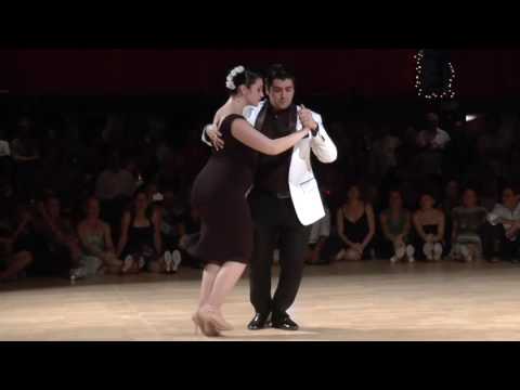  Fernando Sanchez  and  Ariadna Naveira  are  dancing  to  "  El Paisanito  "  by  Juan D'Arienzo  at  Tango Roots  in  2016