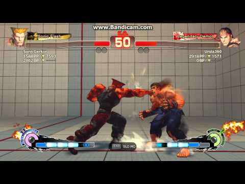 SSF4 AE - SonicGerkor (Guile) vs Unda360 (Ryu) - 6