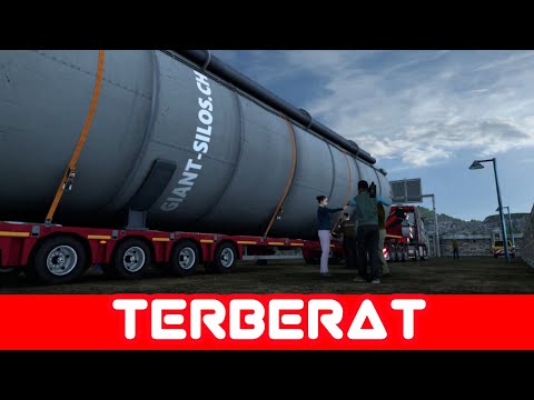 VOLVO FH 10x10 Special Haul Giant Silo from Verona to Parma - ETS 2
