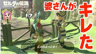 【ゼルダの伝説】町を散策してたらお婆ちゃんにキレられた…！？女子実況