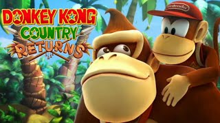 Donkey Kong Country Returns - Full Game Co-op Walkthrough (All Collectibles)