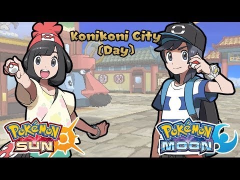 Pokemon Sun & Moon - KoniKoni City Day Music (HQ)