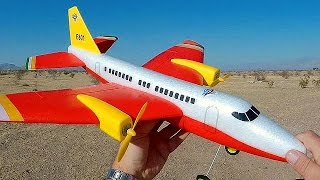 E801 Large Two Channel RC Airplane Flight Test Review