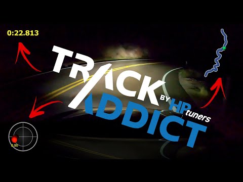Touge Run with HP Tuners Track Addict App - Overlay Test | G-Forces, Timer, Map