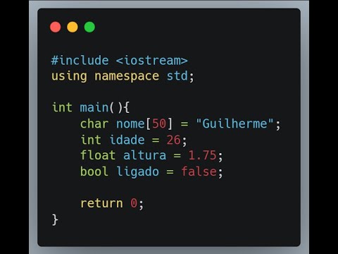 Variaveis em C++ (Tipos Primitivos)