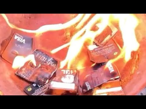 Cutting and Burning credit cards