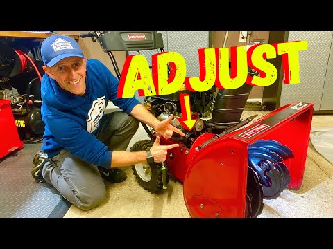 HOW TO TIGHTEN AN AUGER BELT ON A CRAFTSMAN MTD OR CUB CADET SNOWBLOWER TO THROW FARTHER