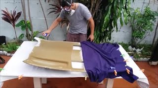 COMO REPARAR EL TECHO DE UN AUTO, RESTAURACION (CAMBIAR LA TAPICERIA)