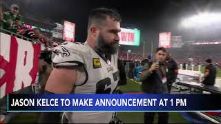 Jason Kelce press conference: Philadelphia Eagles center to announce decision amid retirement rumor