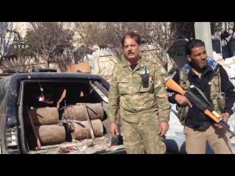 تفكيك عربة مفخخة من قبل الفرقة الشمالية في حي الشمالية في محافظة حماة