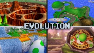 Evolution of Yoshi Courses in Mario Kart (1996 - 2017)