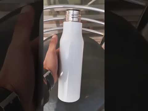 Standard matt black steel bottle, 750 ml