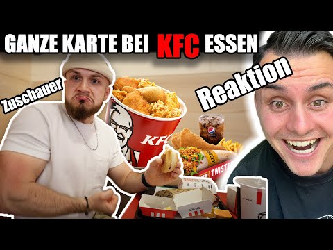 ER isst einfach die KARTE von KFC *ca. 10.000 Kcal* 😂👍🍔 I The Franklin Reaktion