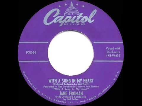1952 HITS ARCHIVE: With A Song In My Heart - Jane Froman