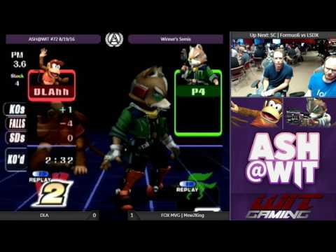 DLA (Diddy) vs FOX MVG | Mew2King (Fox) - ASH@WIT #72 Winner's Semis