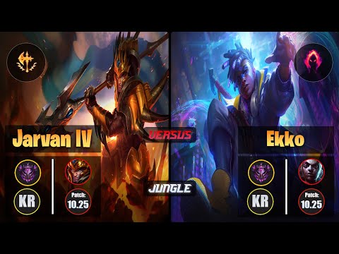 Master JARVAN IV [Conqueror] (Jungle) VS  EKKO - Master KR Patch 10.25