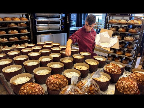 Amazing! Father and Son Bake 200+ Christmas PANETTONE a Day! Christmas Bakery Desserts!