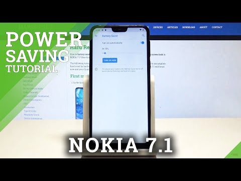 How to Enable Power Saving Mode on NOKIA 7.1 - Battery Saver in NOKIA