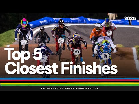 Top 5 Closest Finishes | UCI BMX Racing World Championships | Tissot