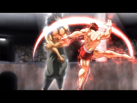Baki Hanma vs Kaku Shunsei | Full Fight Scene | Eng Dub [4K] | Baki Raitai Tournament
