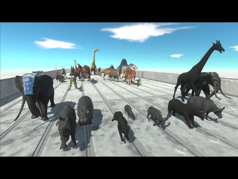 Race to eat DARK MODERN MAMMALS - Animal Revolt Battle Simulator