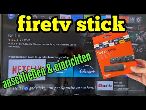 fire tv stick anschließen und einrichten - Amazon fire tv stick in Betrieb nehmen