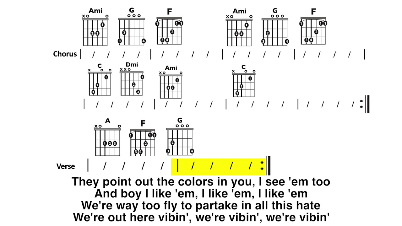 No Tears Left to Cry (Ariana Grande) Guitar and Lyrics Play-Along