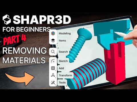 Shapr3D For BEGINNERS Part 4 - Creating Joinery and Removing Materials